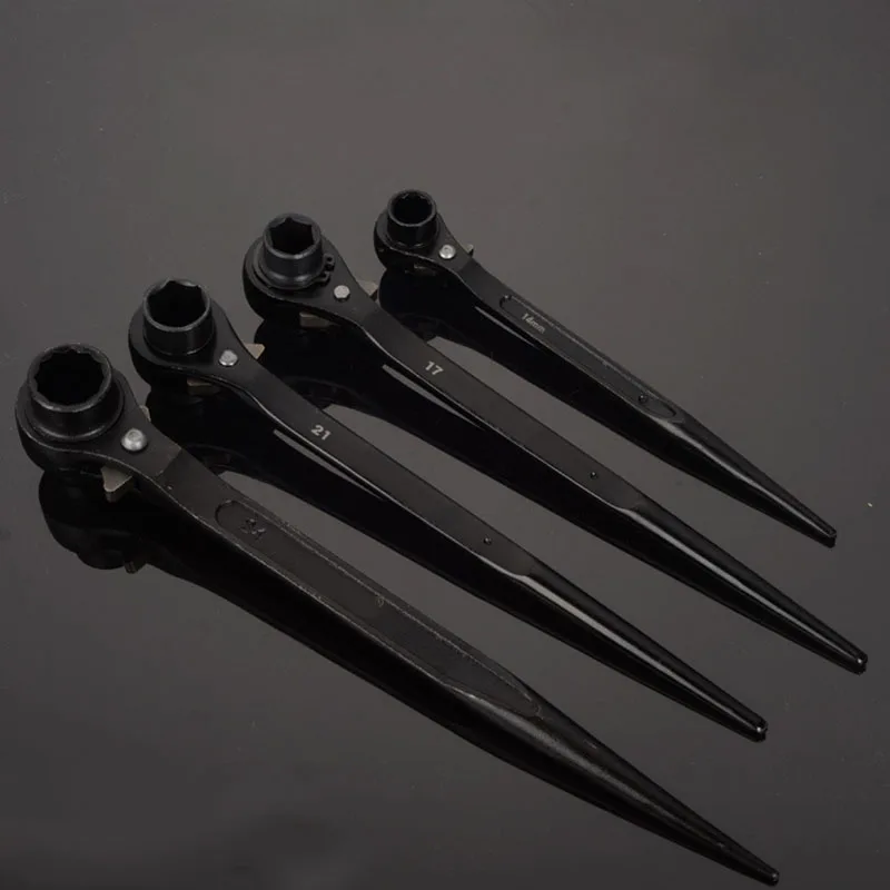 19-22mm 12 Angle Scaffold Podger Ratchet Spanner Ratcheting Socket Wrench 