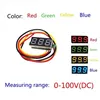 WAVGAT Trois lignes précision voltmètre numérique DC tête LED voltmètre numérique DC4.5V-30V 0.28 pouce Mini Voltmètre Numérique 0-100 v ► Photo 1/6