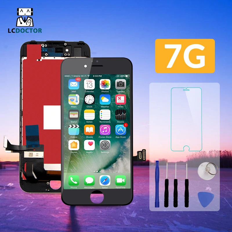 

10pcs/Lot Grade AUO AAA+ LCD For iphone 7 Display Touch Screen Digitizer Replacement Full Assembly for iPhone 7 lcd With Tools
