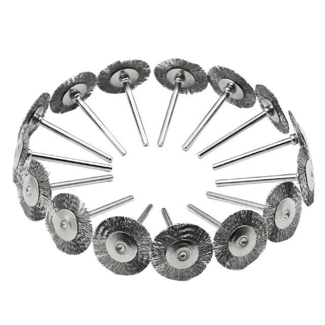 45pcs mini rotary stainless steel wire wheel wire brush small wire