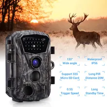 PDDHKK 2," TFT lcd цветной экран охотничий Трейл камера 18MP фото 1080P видео разрешение 24 инфракрасных светодиодов PIR Расстояние 20 м H883