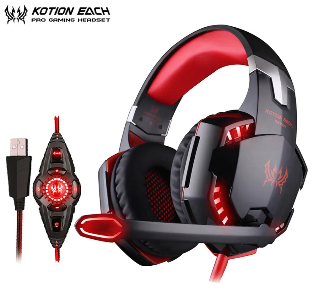 KOTION EACH Vibration Gaming Headset 7.1 PC casque Gaming Gamer Headset Surround 7.1 Headphone USB With Microphone For Computer (1)