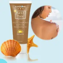 1 шт. горячая Распродажа унисекс эффективный самостоятельный солнцезащитный лосьон для загара Бронзовый увлажняющий крем идеально подходит для тела и лица 50 мл