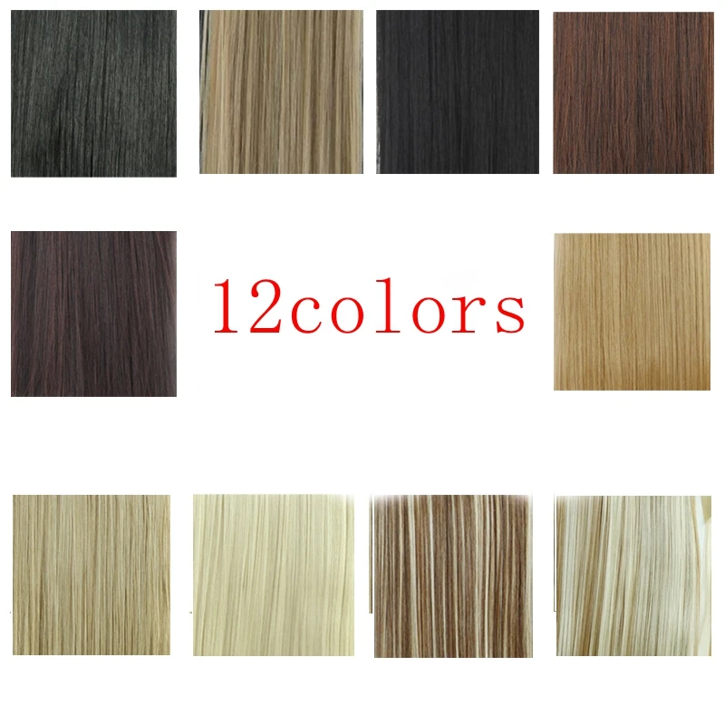 LISI HAIR Silky Straight Ribbon Drawstring Ponytail Pieces Hairstyle 22inch 12Colors Available Synthetic Clip in Hair Extension