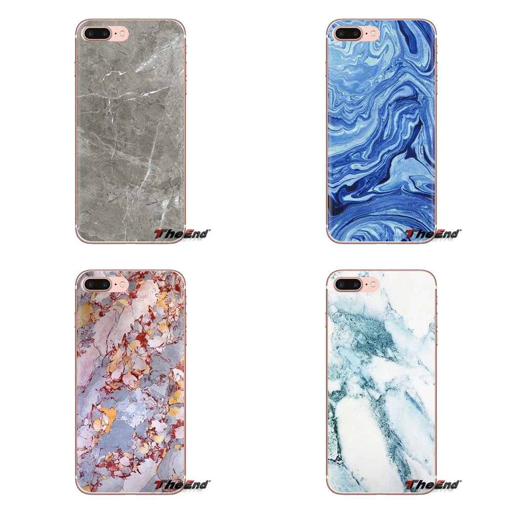 White Black Marble Texture Stone Transparent Soft Shell Cover For Samsung Galaxy A3 A5 A7 A9 A8 Star A6 Plus 2018 2015 2016 2017 |