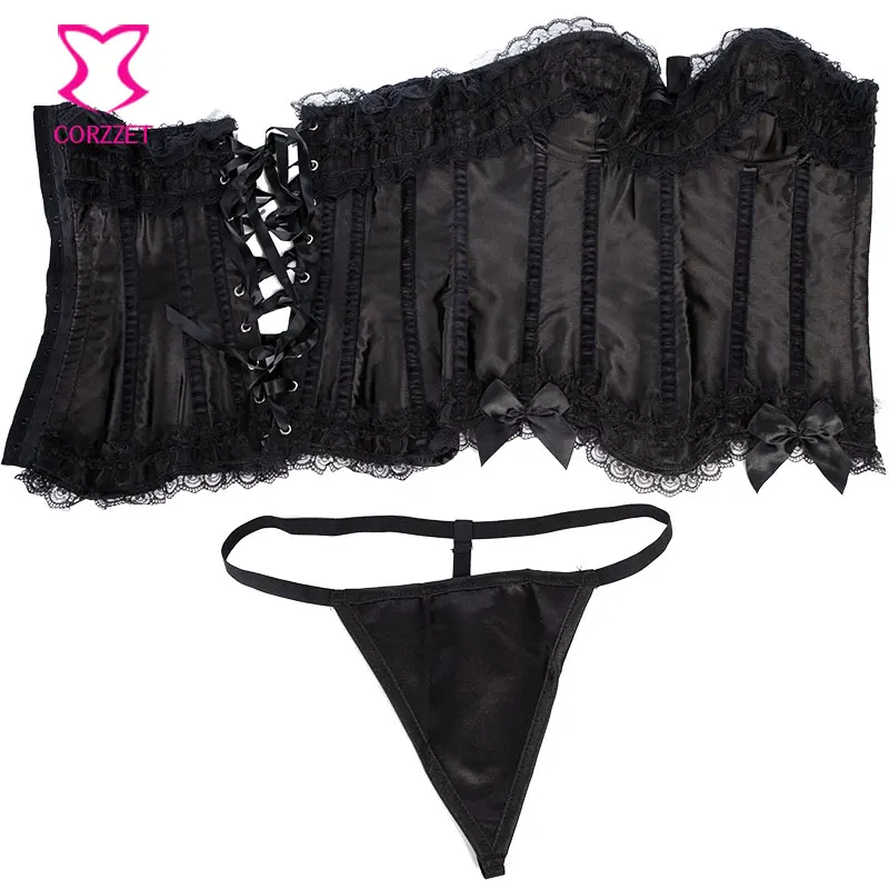 Victorian Gothic Corset Satin Black Push Up Bustier Gothique Sexy Corsets and Bustiers Burlesque Corselete feminino Espartilhos Victorian Gothic Corset Satin Black Push Up Bustier Gothique Sexy Corsets and Bustiers Burlesque Corselete feminino Espartilhos