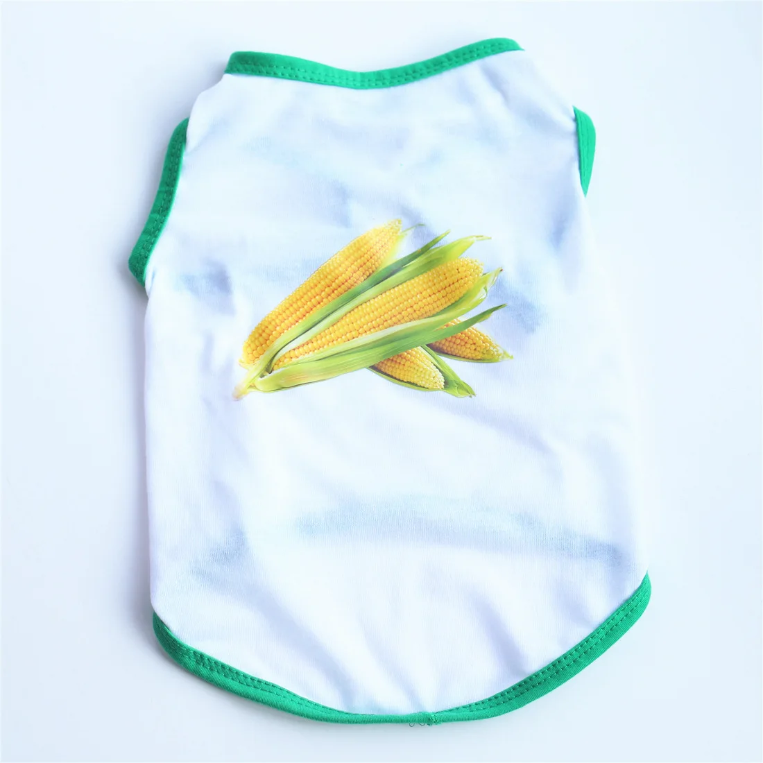

New Dog Coat Spring and Summer Casual Corn Print Cotton T Shirt for Small Dog Teddy Poodle Pet Clothes Soft Dogs Vest Simple