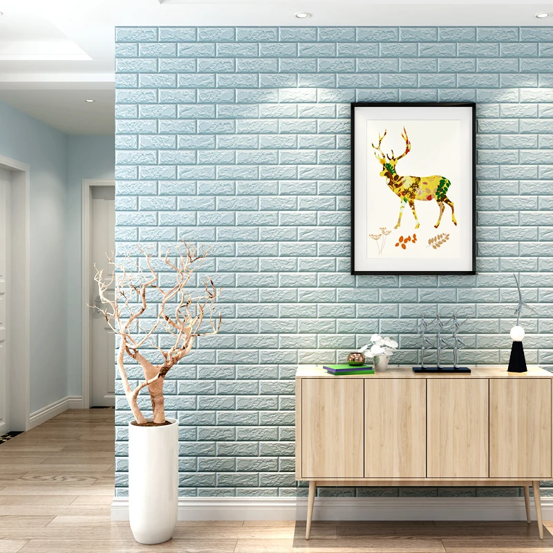 Self Adhesive 3D Wall Sticker Kids Room Waterproof Background Brick Pattern Wallpaper Mural Living Room Bedroom DIY Foam Sticker Self Adhesive 3D Wall Sticker Kids Room Waterproof Background Brick Pattern Wallpaper Mural Living Room Bedroom DIY Foam Sticker