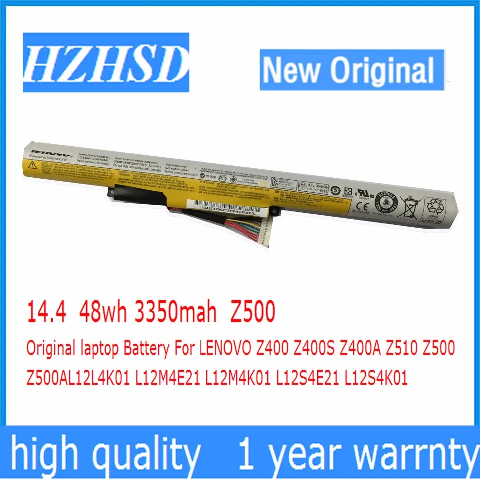 14 4v 48wh 3350mah Z500 Original Laptop Battery For Lenovo Z400 Z400s Z400a Z510 Z500 Z500al12l4k01 L12m4e21 L12m4k01 L12s4e21 Laptop Battery For Lenovo Original Laptop Batterylaptop Battery Aliexpress