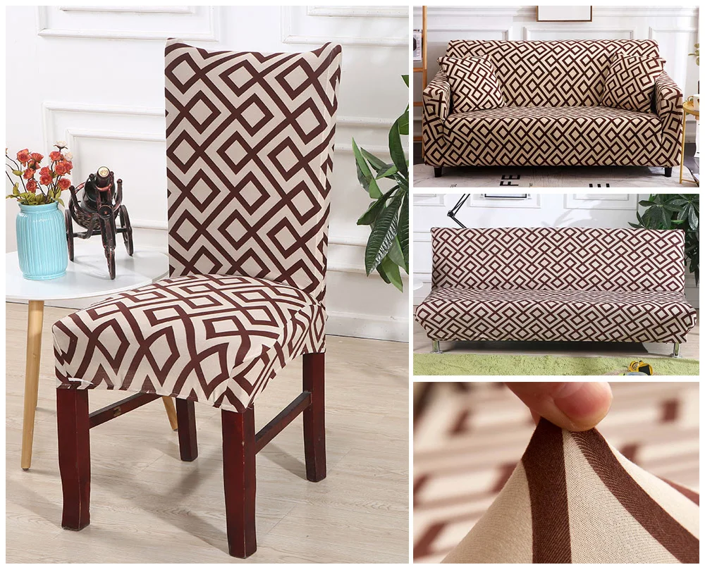 Kitchen Chair Covers Stretch Furniture Covers Towel Chair house de chaise Stool Chair slipcover chair cover Spandex 1246 pcs (7)