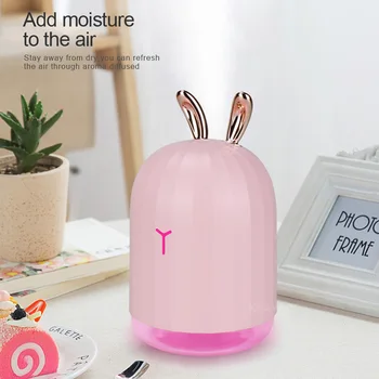 

220ml USB Aroma Essential Oil Diffuser Mini Ultrasonic Humidifier with 7 Color Change LED Night light Cool Mist for home