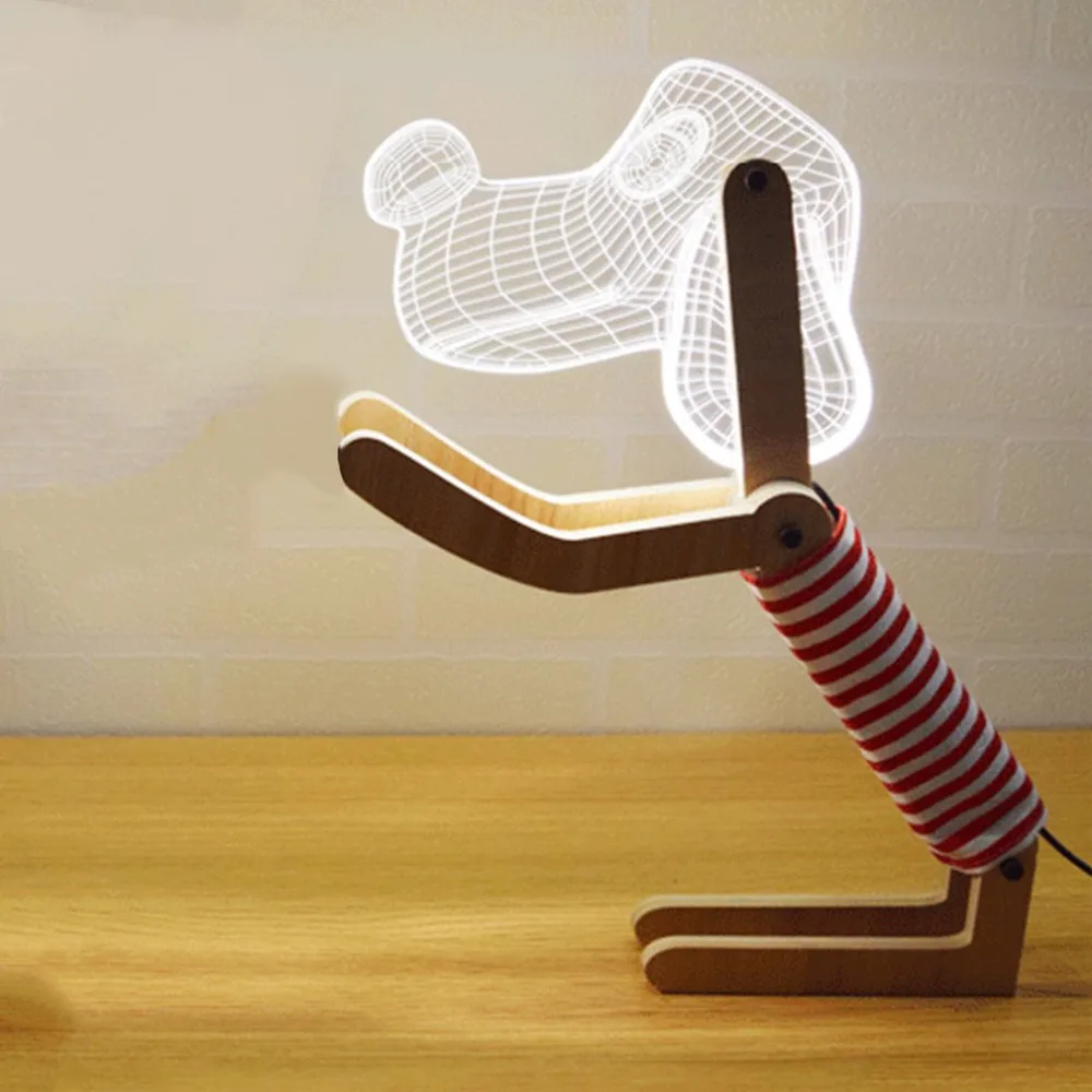 

3D New Special Gift Lamp LED Nightlight Valentine Couple Decoration Atmosphere Around The Bedside Lamp US Plug/ EU Plug