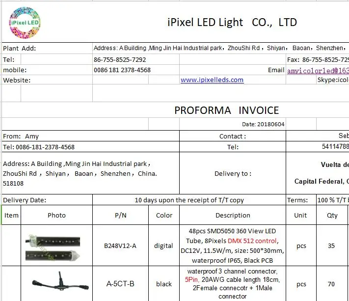 0 5 м 35 штук DMX512 метеоритная трубка и 70 5pin T разъем | Лампы освещение