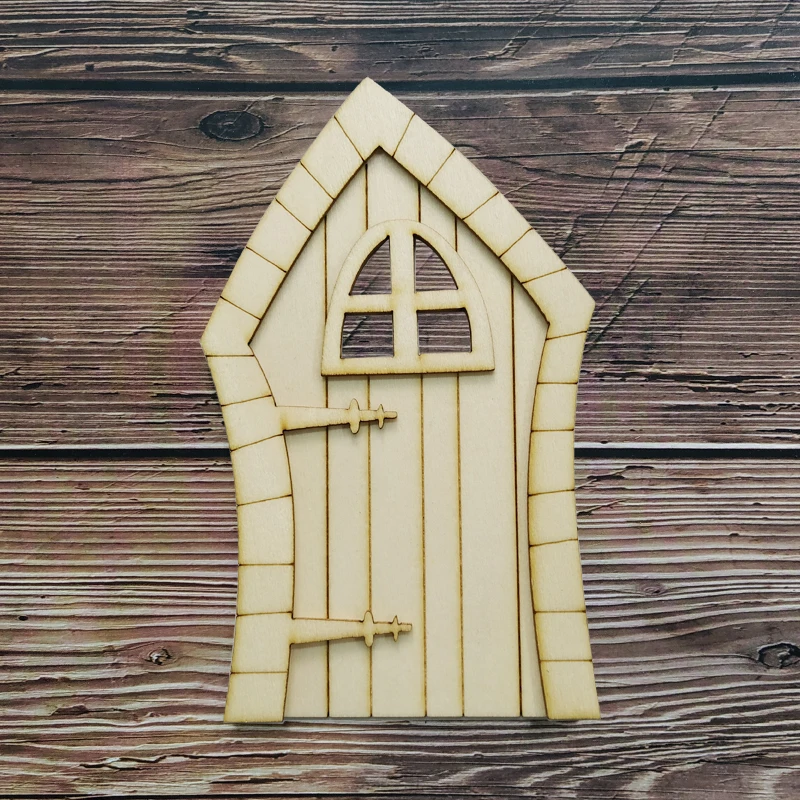 6 шт. 3D DIY деревянные сказочные двери сад ремесло отделка декором сувениры домашний декор хобби подарок