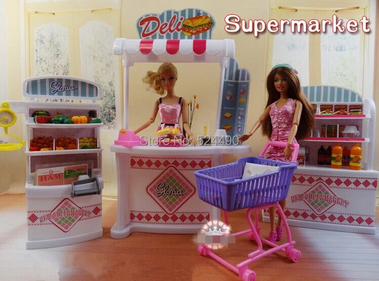 barbie y kelly supermercado