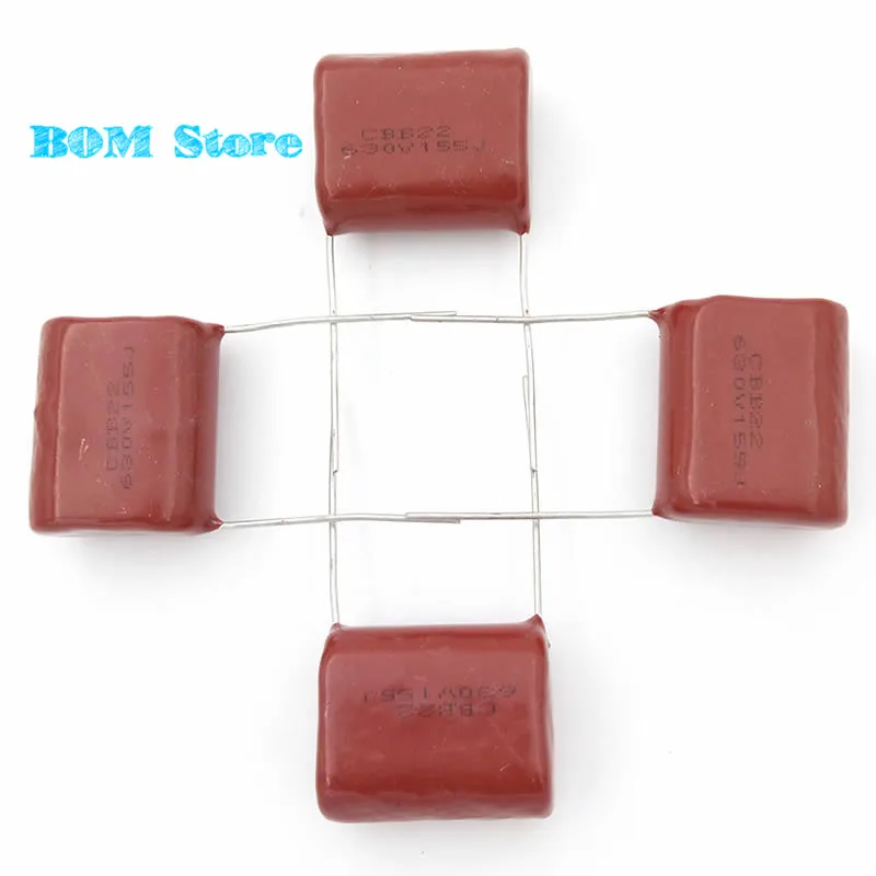 F021-06 155 1.5uF 630V Free shipping 10pcs CBB Polypropylene film capacitor pitch 22mm 155 1.5uF 630V
