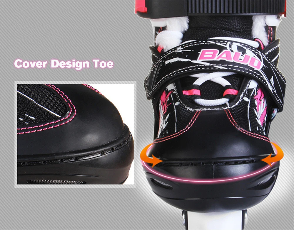 Рекреационные Ледовые коньки из нержавеющей стали, водоотталкивающие верхние, предварительно заточенные для хоккея, рекреационные мужские хоккейные туфли