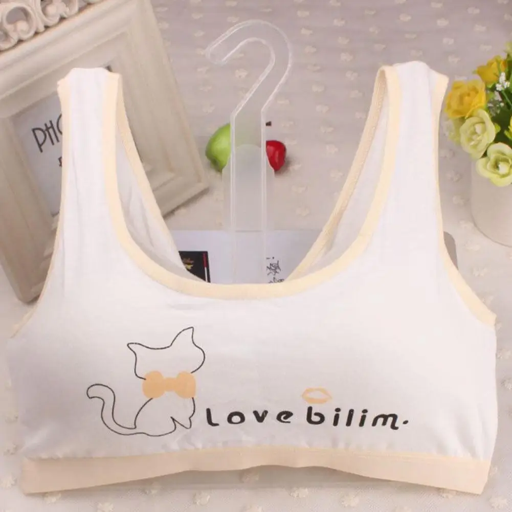 

Woman Girl Bra Soft Cotton Sports Bra Waistcoat without Steel Ring for Students