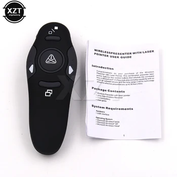 

Mini 2.4Ghz Wireless Presenter Remote Red Laser Pointers Pen USB RF Remote Control Page for Turning PPT Powerpoint Presentation