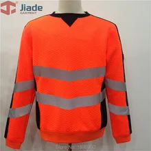 Jiade взрослый высокая видимость желтый/HiVi оранжевый HiVi-розовый худи Мужская Рабочая Толстовка EN471 ANSI худи с бесплатной доставкой
