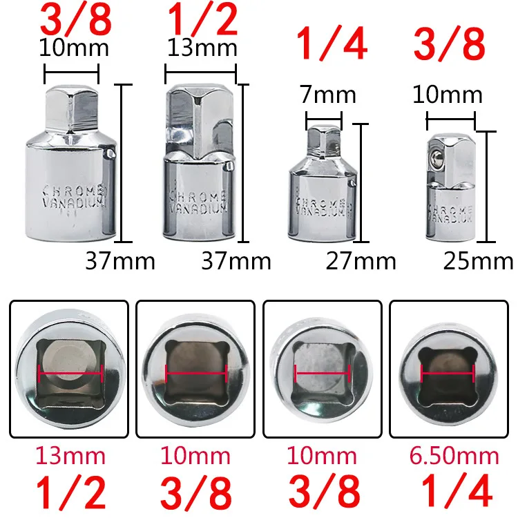 Cocosoly 4pcs/set Craftsman Air Impact Socket Wrench Adapter Ratchet Drive Socket Converter Reducer 1/4 3/8 1/2 Hand Tools Cocosoly 4pcs/set Craftsman Air Impact Socket Wrench Adapter Ratchet Drive Socket Converter Reducer 1/4 3/8 1/2 Hand Tools