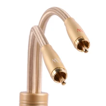 SKW enthusiast 2RCA to 2RCA Audio Cable line subwoofer Gold Plated Speaker Cables for CD connect amplifier dvd Computer/TV AV