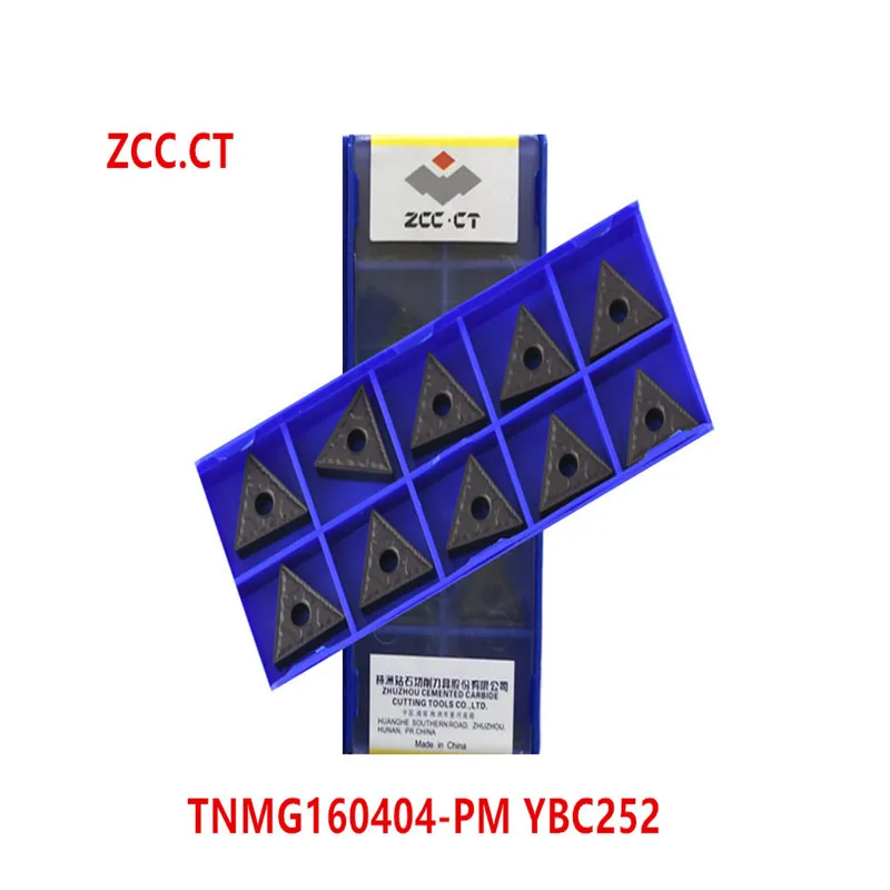 

ZCC.CT 10P TNMG160404 / 160408R - PM / ZC YBC252 Indexable turning tool Insert CNC Carbide Insert For steel