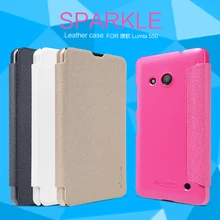 Чехол lumia 550 4.7-дюймов чехол NILLKIN Sparkle серхтонкий кожаный чехол Розничный пакет