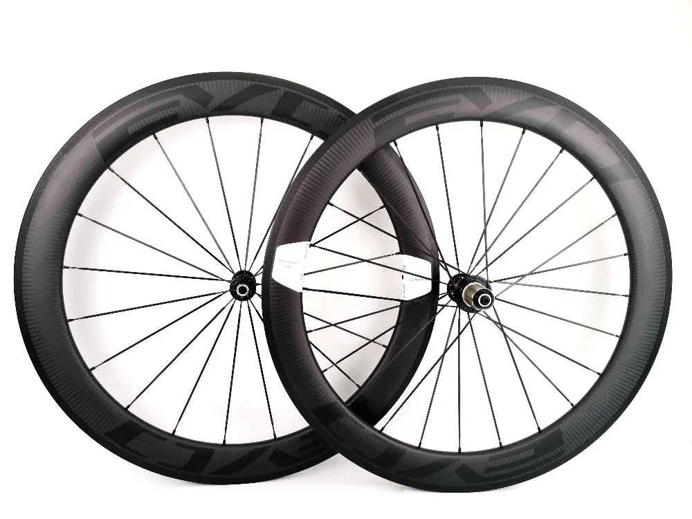 

EVO 700C carbon road bike wheels 60mm depth 25mm width clincher/Tubular bicycle wheelset 3k twill matte with novatec291/482 hubs