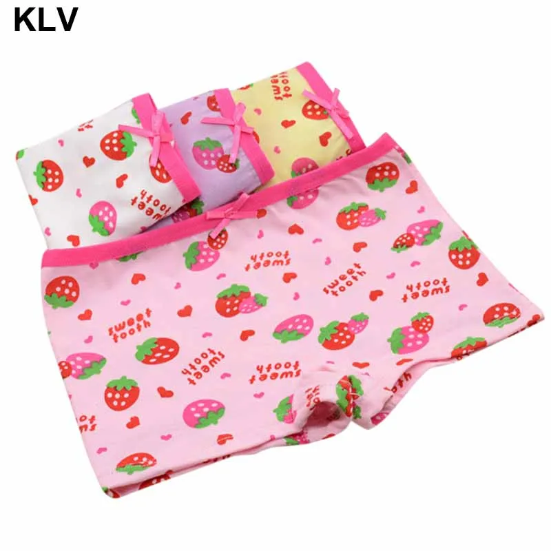 

Child Candy Cotton Underwear Cartoon Strawberry Baby Girls Boxer Briefs Panties