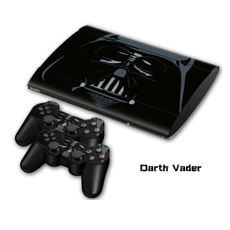 Vinyl Decal Skin Sticker For PS3 Super Slim 4000 Console Skins+2PCS Stickers For PS3 Controller Joystick Gampad Vinyl Skin Cover 