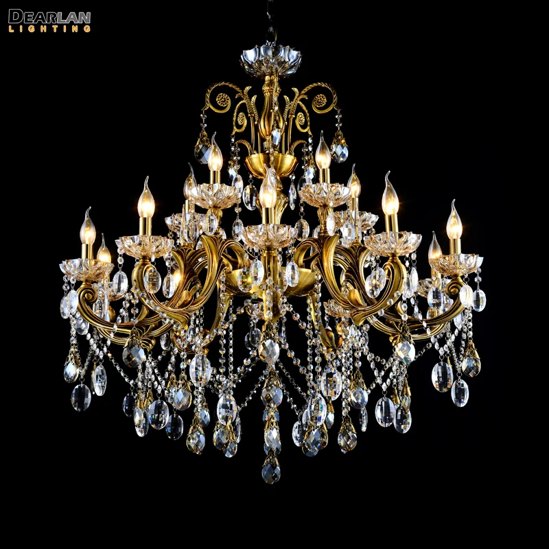 

Free Shippinh Big Crystal Chandelier New Design Pendant Lamp with Stock