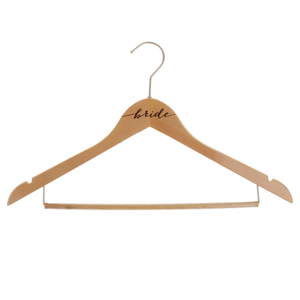 Vintage Engraved Wedding Wooden Hanger Wardrobe Organizer Bride/Groom/Bridesmaid/Groomsman/Darling Wife/Loving Husband