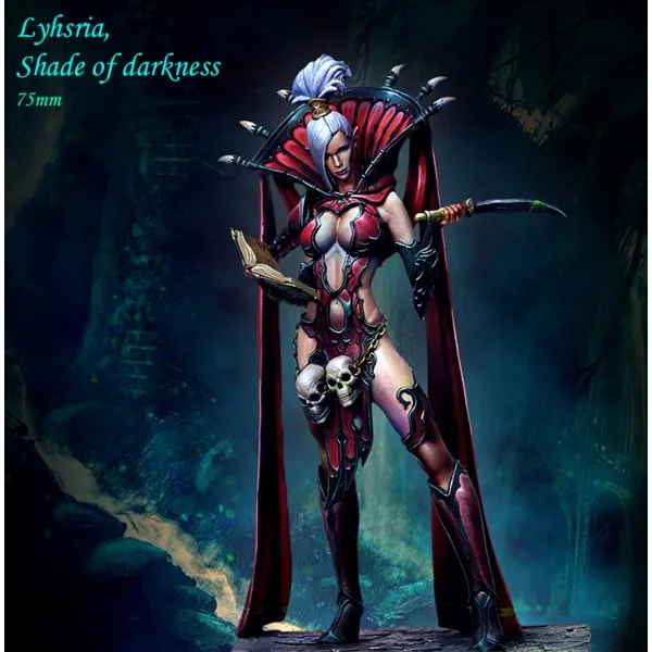 

New Unassembled 1/24 Lyhsria, Shade of darkness(NO BASE) Figures Resin Kit DIY Toys Unpainted kits