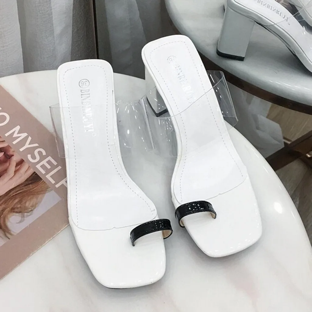 Летняя обувь chaussure femme женские повседневные модные сандалии прозрачная пляжная