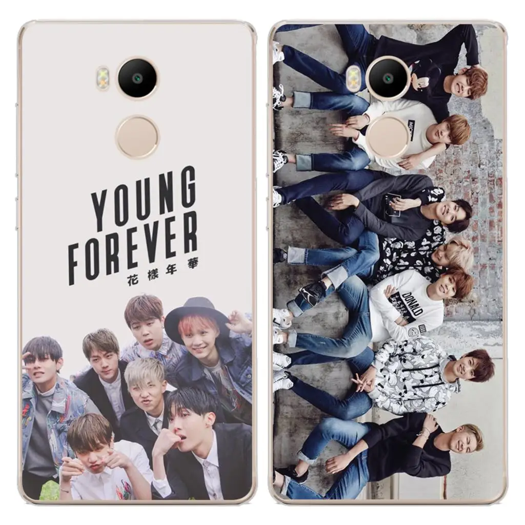 

Case Phone Transparent Phone For Xiaomi Redmi 3 3S 4A 4X 4 4S Note 3 4 4X 5A Mi A1 Mi 5X 5 Plus BTS Young Forever TPU Cover
