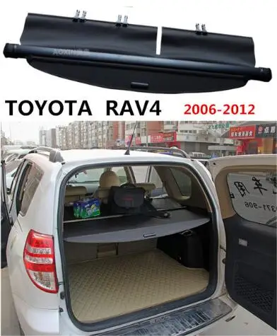 

High Qualit Car Rear Trunk Cargo Cover Security Shield Screen shade Fit For TOYOTA RAV4 2006 07 08 09 2010 2011 2012 BY EMS