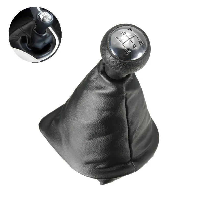 

5 Speed Car Manual Gear Shift Knob Gaiter Boot Cover For PEUGEOT 207 307 406 for CITROEN C3 C4 C5 XSARA Car Accessories