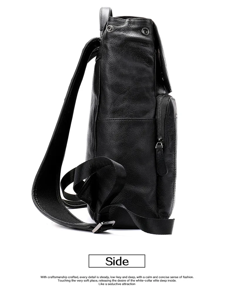 PNDME Простой повседневный рюкзак для ноутбука из воловьей кожи, черный светильник, винтажный дизайнерский роскошный рюкзак из натуральной кожи для мужчин и женщин