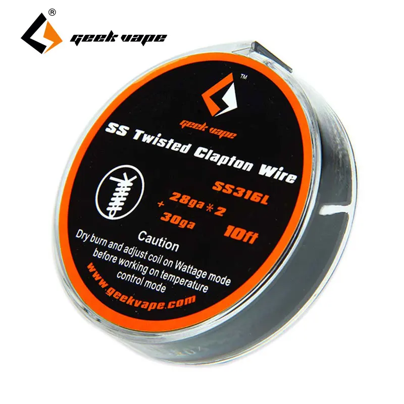 10ft GeekVape 28GAx4 + 30GA SS гусеничный провод vs 24GAx2 32GA плавленый Clapton 3M DIY Электронные