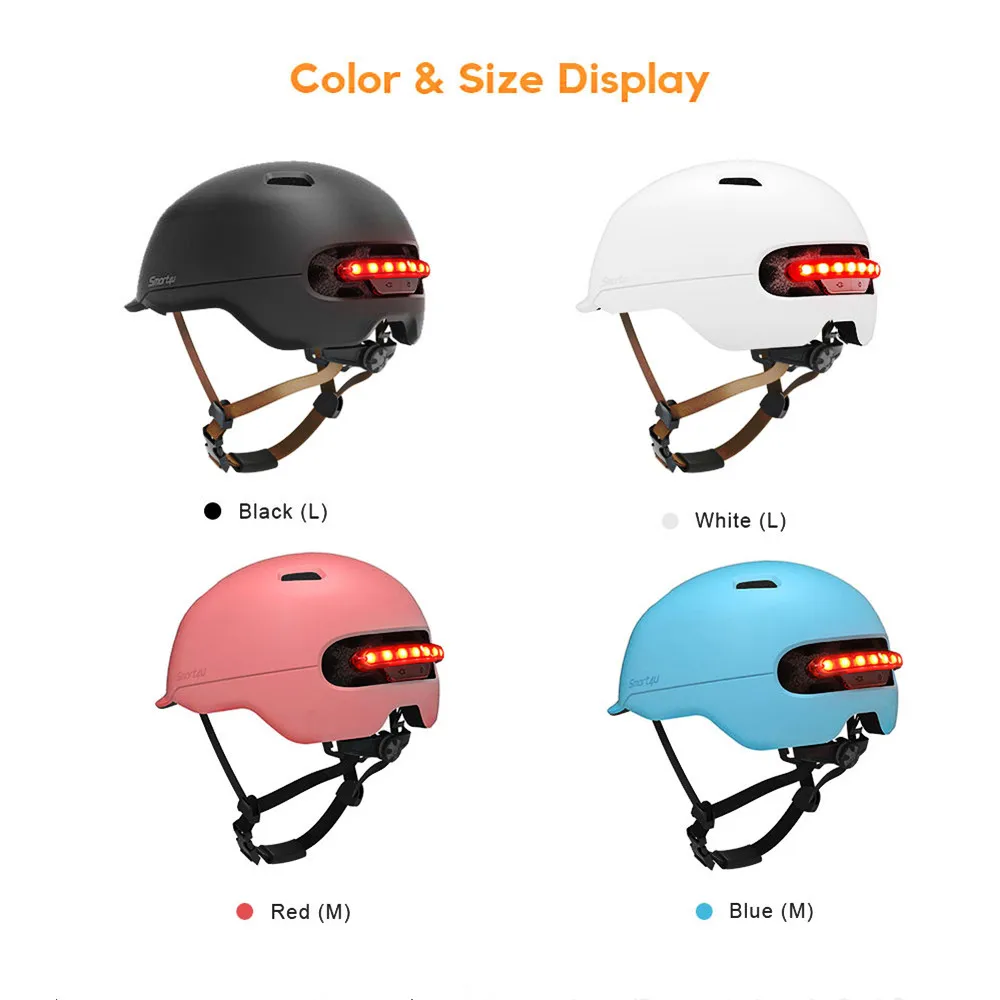 Smart4u SH50 велосипедный смарт-флэш-шлемы велосипедные шлемы для велосипеда скутер с интеллигентая(ый) сзади светодиодный свет предупреждение о тормозе