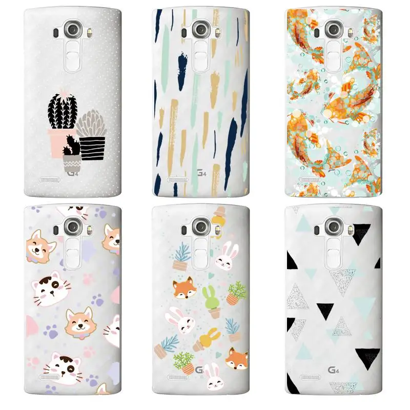 Cactus Soft Clear TPU Phone Case For LG G3 G4 G5 V10 K3 K4 K5 K8 K10 2017 Google Nexus Printed Fish Rabbit Bag Free Shipping | Мобильные