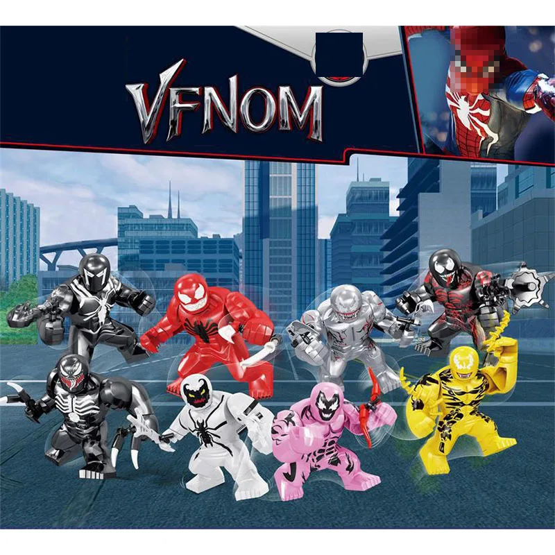 

8pcs Marvel Avengers Endgame Super Heroes 8 styles Venom DIY Figures Building Blocks Bricks Toys For Children Gifts