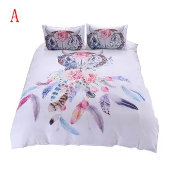 

Floral Colorful Dreamcatcher Bedding Set Hipster Bohemian Style Bed Clothes H0305