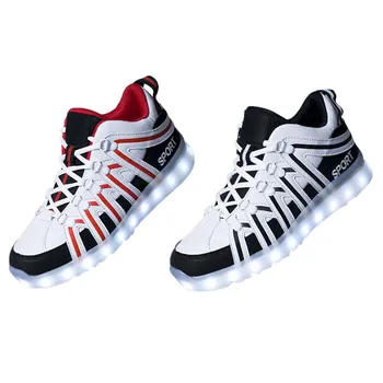 

LED luminous shoes student board shoes soft line leisure lights