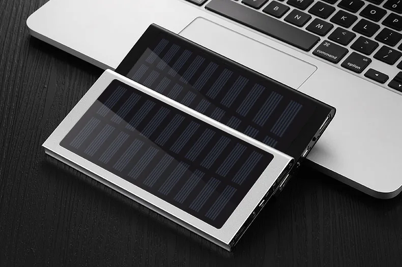 Солнечная 30000 mah Мощность Bank внешняя Батарея 2 USB светодиодный Мощность банк Портативный мобильный Зарядка телефона от солнечной батареи для Xiaomi Mi iphone XS 8 плюс