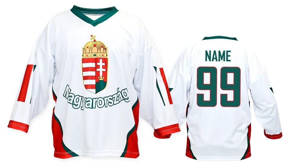 

magyarorszag Hungary TEAM Vintage mens high quality Hockey Jersey Embroidery Stitched Customize any number and name