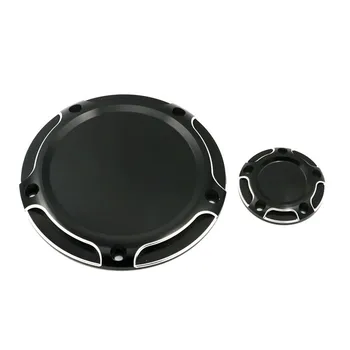 

CNC Aluminum Derby Timing Timer Cover Points Cover 5-Holes Before 2016 For Harley Touring Road King Softail Heritage Dyna
