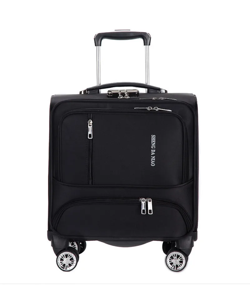 18 дюймов водонепроницаемый Оксфордский чемодан на колесиках деловой чемодан на колесиках мужской чемодан Женская дорожная сумка для багажа Rolling valise