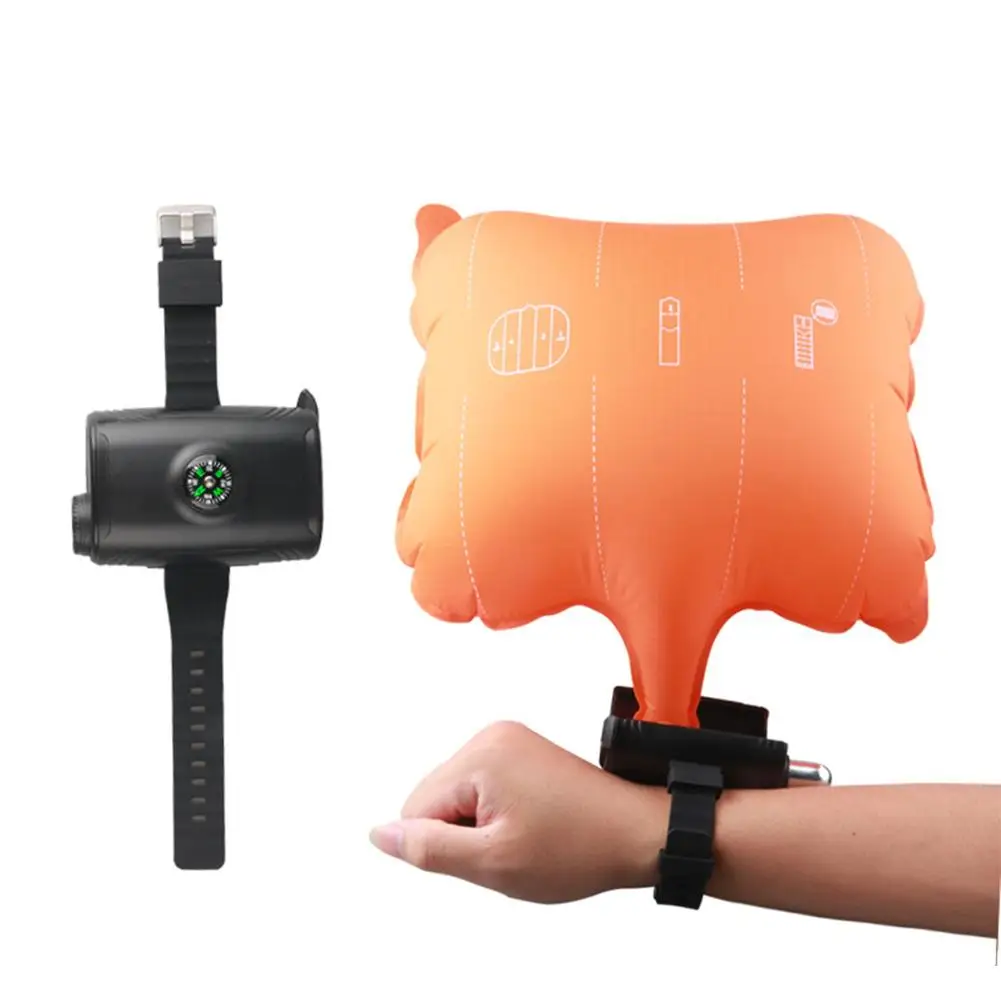 

Anti Drowning Portable Lifesaving Bracelet Float Wristband With Co2 Cylinder Inflatable Bladder Outdoor Swim Surf Self Rescue